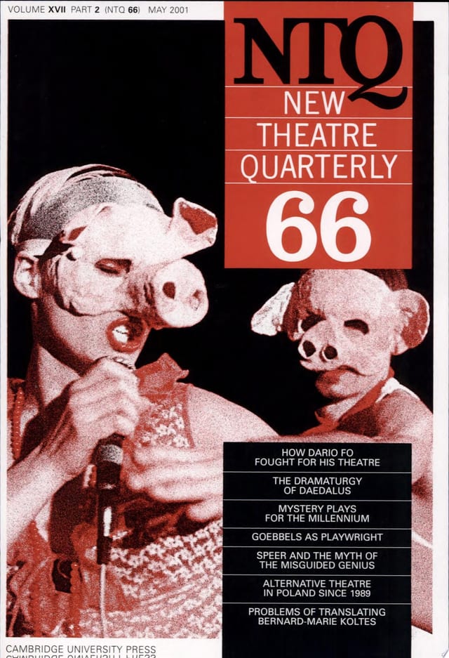 New Theatre Quarterly 66: Volume 17, Part 2