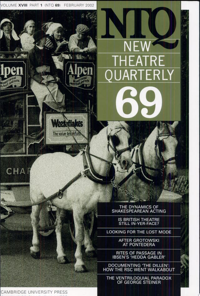 New Theatre Quarterly 69: Volume 18, Part 1