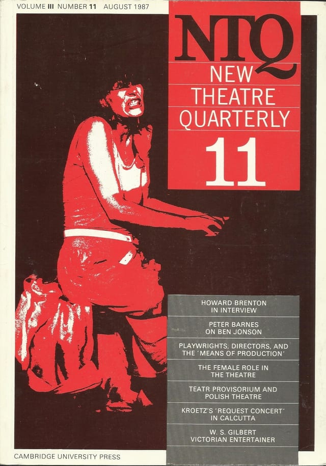 New Theatre Quarterly 11: Volume 3, Part 3