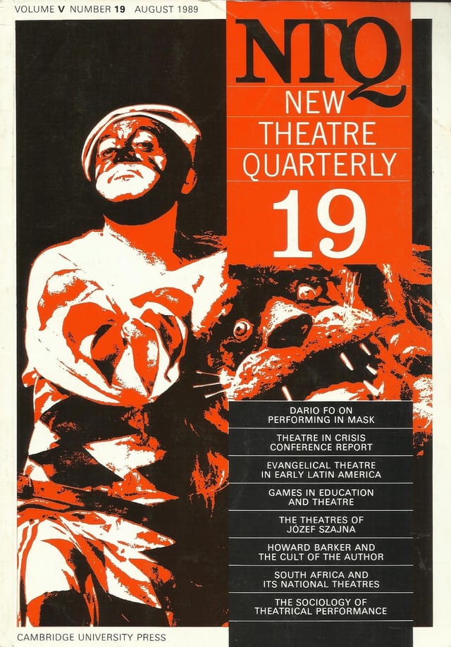 New Theatre Quarterly 19: Volume 5, Part 3