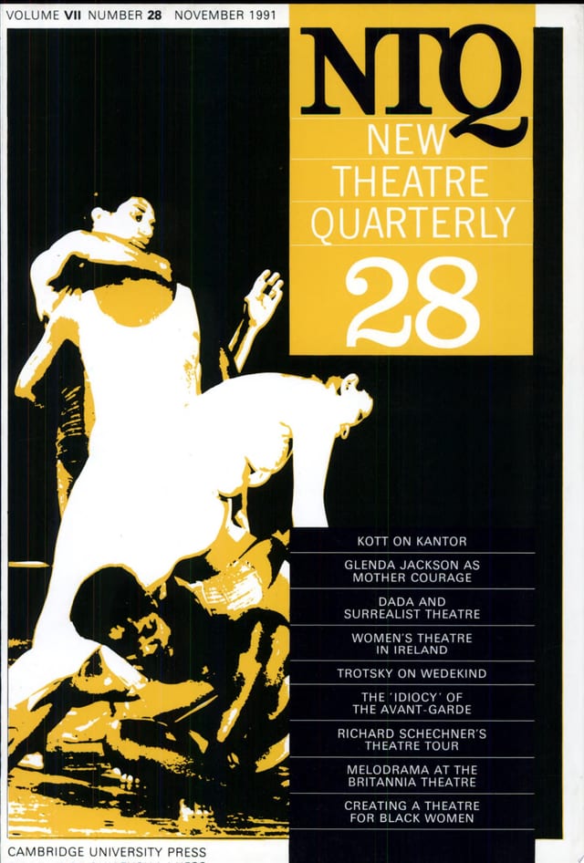 New Theatre Quarterly 28: Volume 7, Part 4