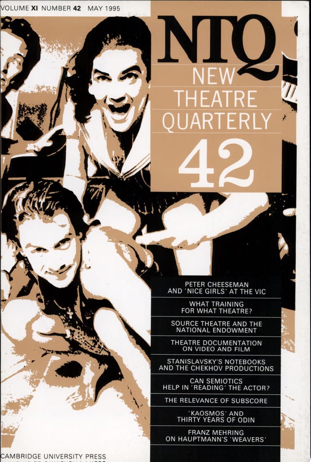 New Theatre Quarterly 42: Volume 11, Part 2