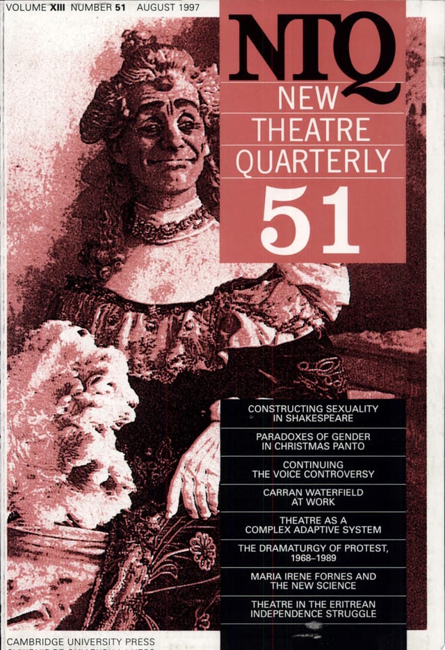 New Theatre Quarterly 51: Volume 13, Part 3