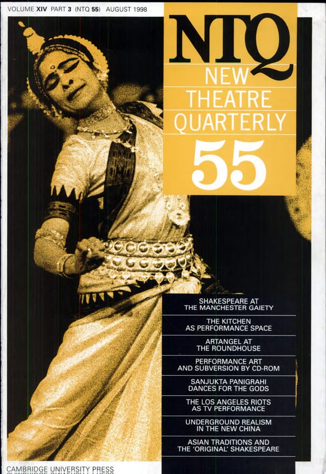 New Theatre Quarterly 55: Volume 14, Part 3