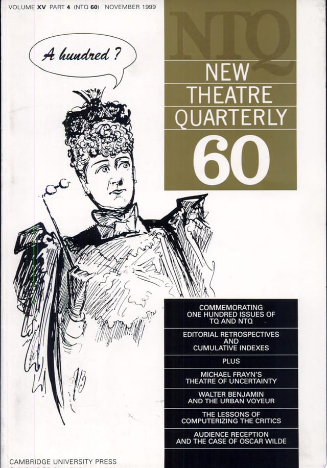 New Theatre Quarterly 60: Volume 15, Part 4