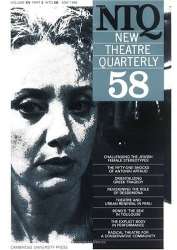New Theatre Quarterly 58: Volume 15, Part 2
