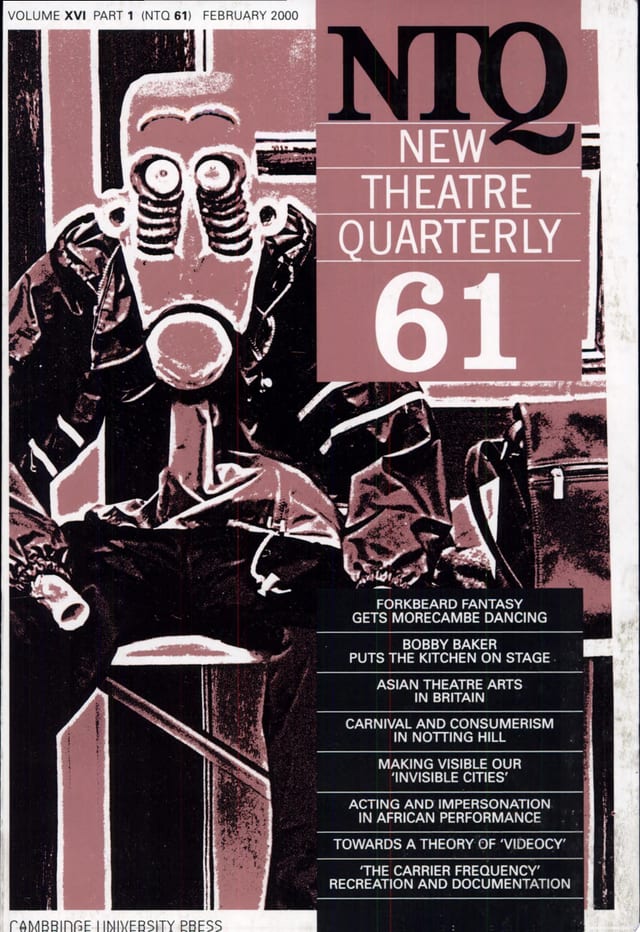 New Theatre Quarterly 61: Volume 16, Part 1