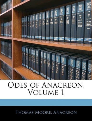 Odes of Anacreon, Volume 1
