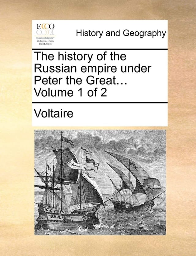 The History of the Russian Empire Under Peter the Great, Vol. 1 of 2 (Classic Reprint)