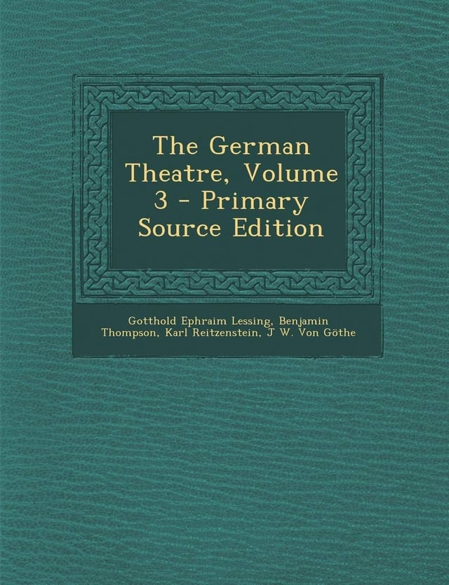 German Theatre, Volume 3