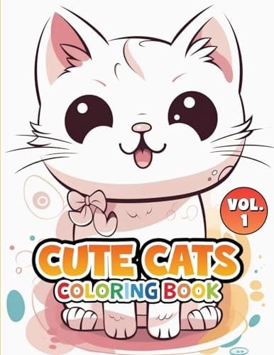 Cute Cats Coloring Book Volume 2