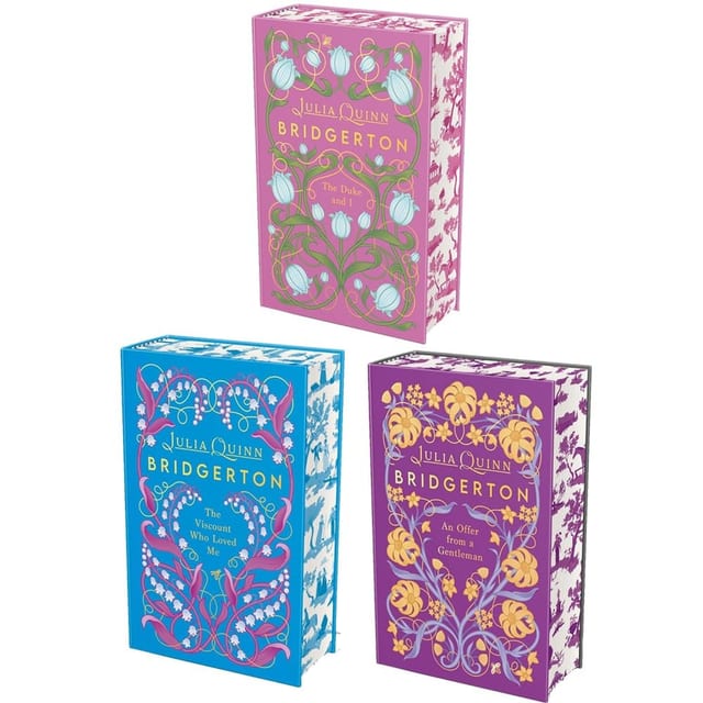 Bridgertons Series 1-3 Books Collection Set By Julia Quinn (Deluxe Collector's Edition) (The Duke and I, The Viscount Who Loved Me & An Offer From A Gentleman)