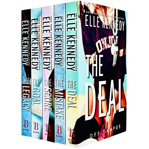 Off-Campus Series Books 1 -5 Collection Set by Elle Kennedy (The Deal, The Mistake, The Score, The Goal & The Legacy)